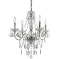 Naples Four Light Mini Chandelier- Clear